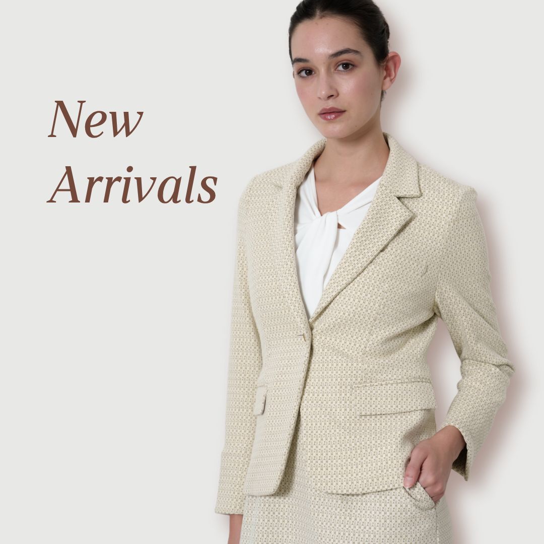 未使用級❤️key me ケイミー　ノーカラージャケット　総柄　ピンク　Lサイズ ピンクツィ―ドノーカラージャケット | msgracy