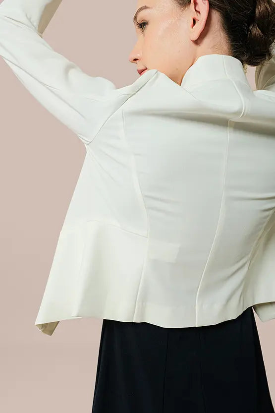 【スマートストレッチ】ボレロ丈ジャケット(裏地なし)