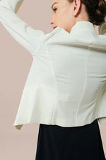 【スマートストレッチ】ボレロ丈ジャケット(裏地なし)