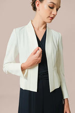 【スマートストレッチ】ボレロ丈ジャケット(裏地なし)