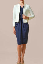 【スマートストレッチ】ボレロ丈ジャケット(裏地なし)