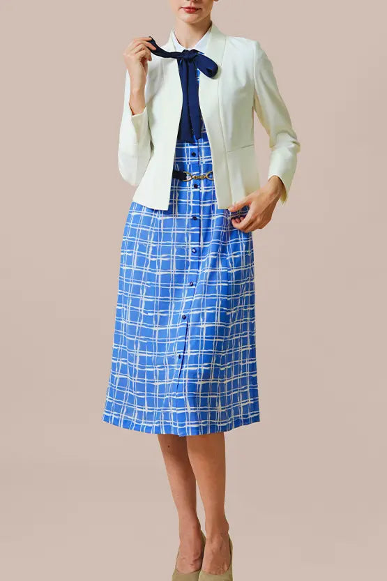 【スマートストレッチ】ボレロ丈ジャケット(裏地なし)