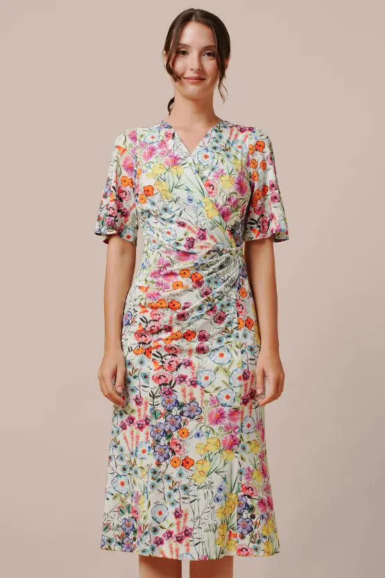 【ストレッチジャージー】ギャザーワンピース