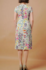 【ストレッチジャージー】ひざ下丈ツイストワンピース