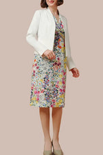 【ストレッチジャージー】ひざ下丈ツイストワンピース