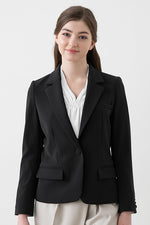 Black Stretch Blazer Jacket