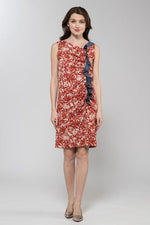 Orange Wild Flower Gather Dress