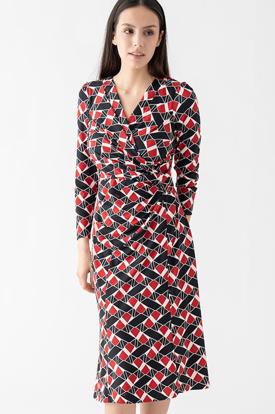 【4way】レッドキツネ ギャザーワンピース