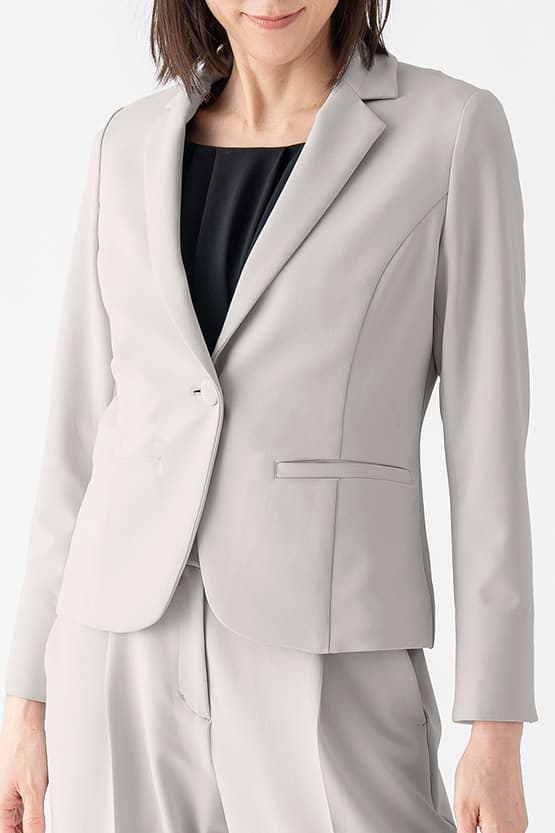 Smart Stretch Greige Tailored Jacket