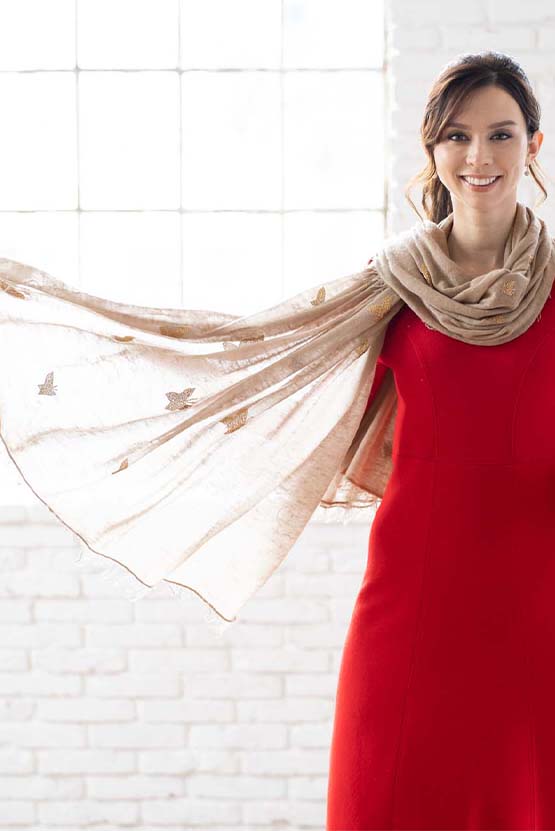 Cashmere Butterfly Scarf