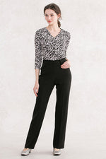 Starry Black Straight Pants