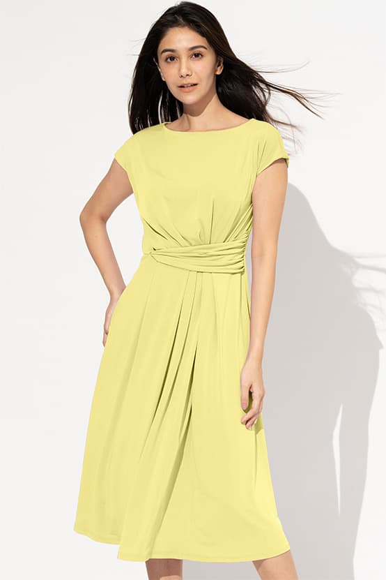 Lemon Yellow Actress Dress