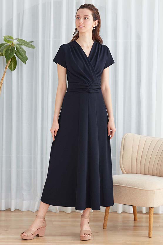 Long Length:Navy Long Marilyn Dress