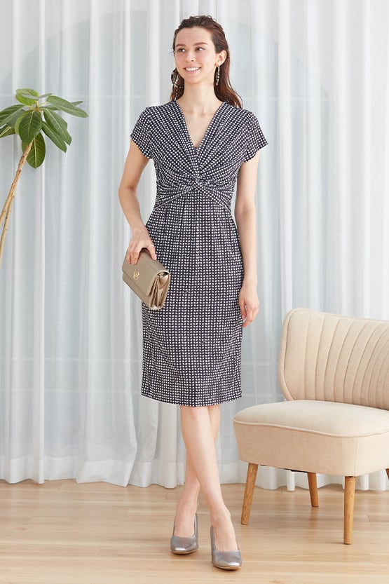 Iced Coffee Twist Dress