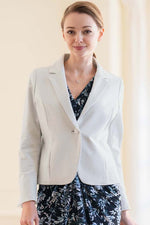 Gray Jacquard Tailored Jacket