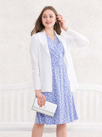 White Shawl Collar Cardigan