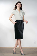 Cotton-Blend: Shell-Print Short-Sleeved Dress