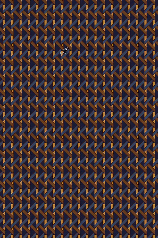 【ストレッチジャージー】モノグラム ネイビー ロングマリリンワンピース