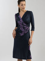 Silk Edo Murasaki Waist-gathered Dress