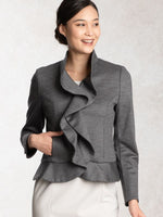 Medium Gray Ruffle Jacket