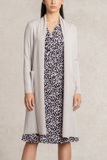 ミストグレー 金沢産カーディガンサイドスリット