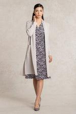 ミストグレー 金沢産カーディガンサイドスリット