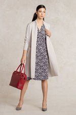 ミストグレー 金沢産カーディガンサイドスリット