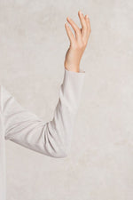 ミストグレー 金沢産カーディガンサイドスリット