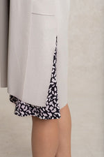 ミストグレー 金沢産カーディガンサイドスリット