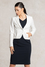 White Short Tailored Jacket