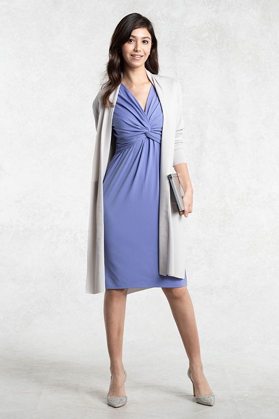 ミストグレー 金沢産カーディガンサイドスリット