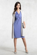 ミストグレー 金沢産カーディガンサイドスリット