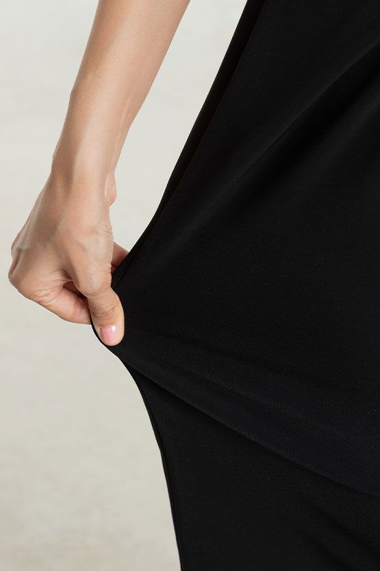 Ice Gray x Black Docking Shell Dress
