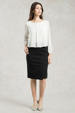 Black Wrap Skirt