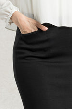 Black Wrap Skirt