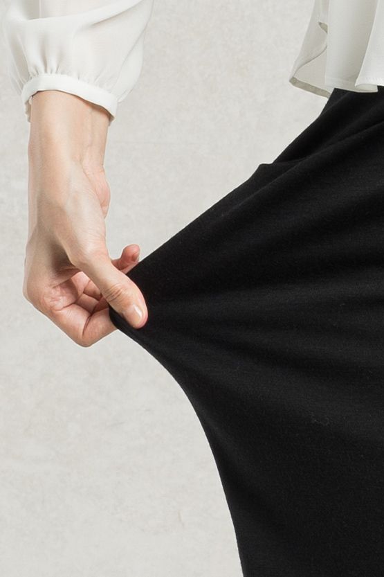 Black Wrap Skirt