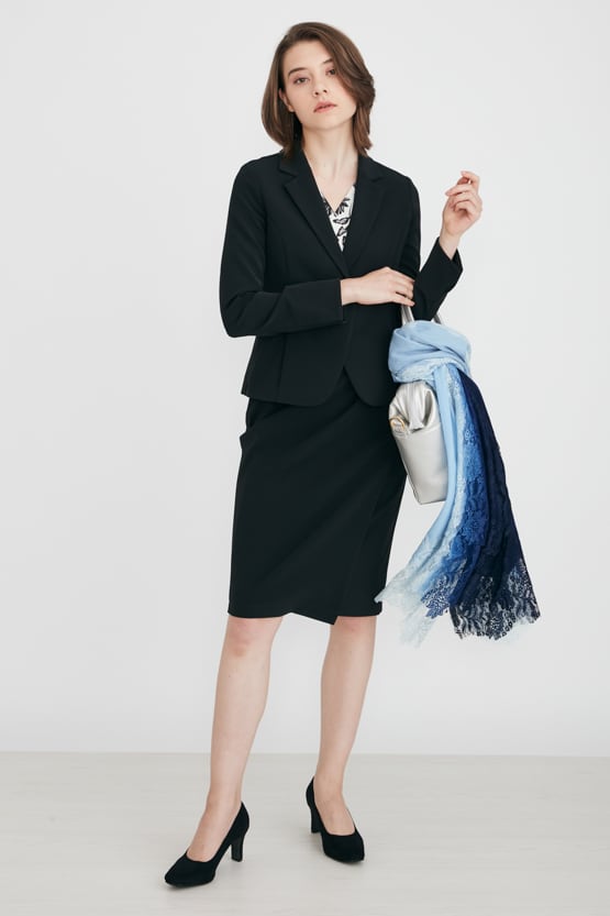 Powder Blue Lace Gradation Scarf