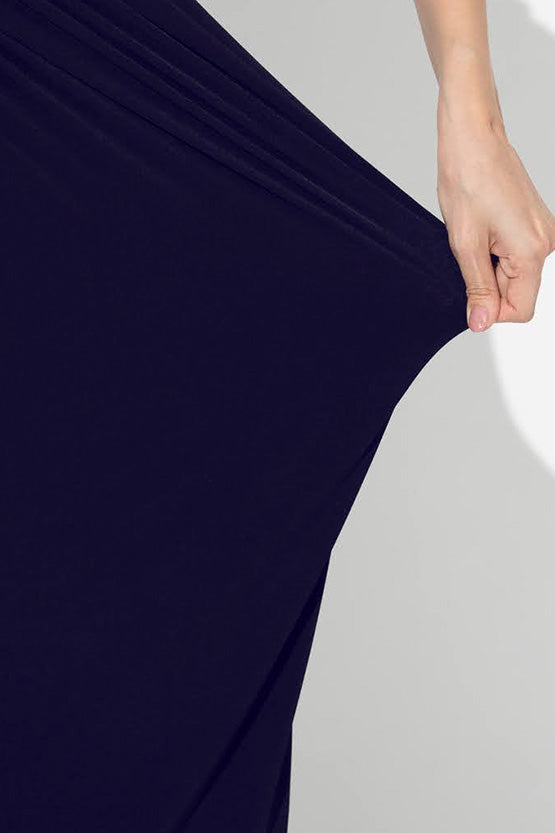 Navy Gather Dress