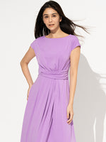 Aライン女優ワンピース