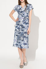 Ryukyu Bingata 'Ai' Gather Dress