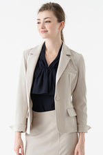 Smart Stretch Greige 3-Pocket Tailored Jacket