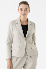 Smart Stretch Greige 3-Pocket Tailored Jacket