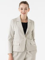 Smart Stretch Greige 3-Pocket Tailored Jacket