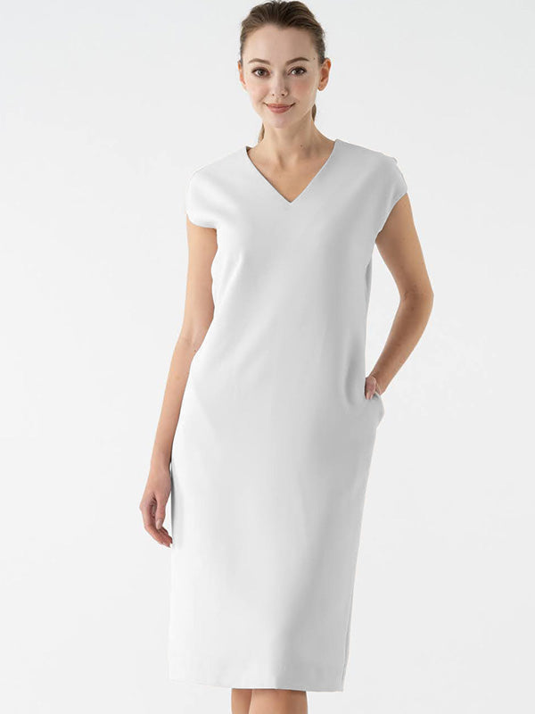 【スマートストレッチ】ビズサックワンピース