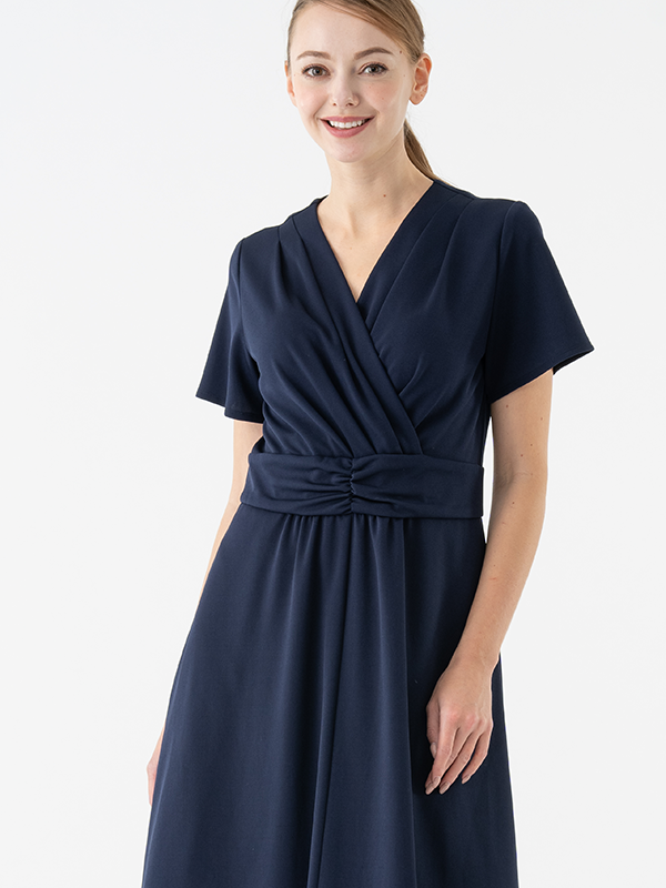 Body Shape Correction: Navy Marilyn Dress