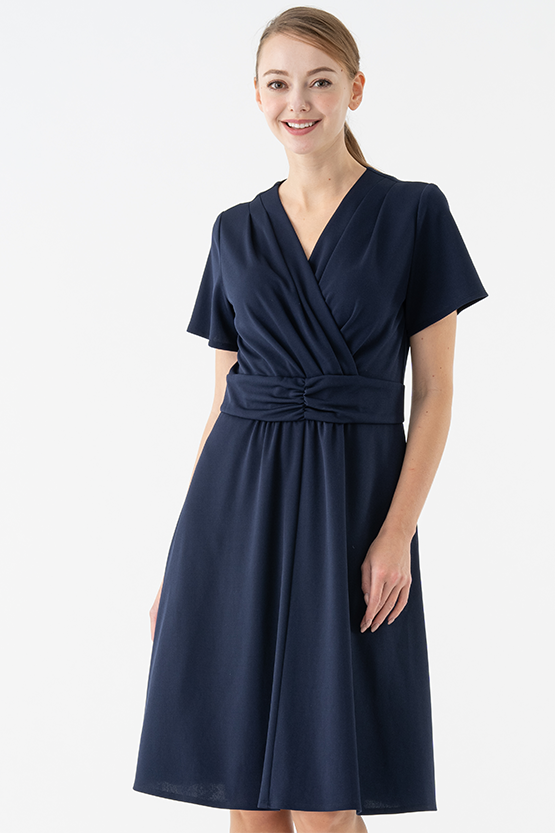 Body Shape Correction: Navy Marilyn Dress