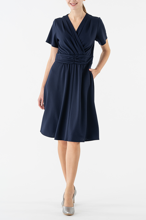 Body Shape Correction: Navy Marilyn Dress