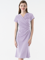 【長め丈】ギャザーワンピース