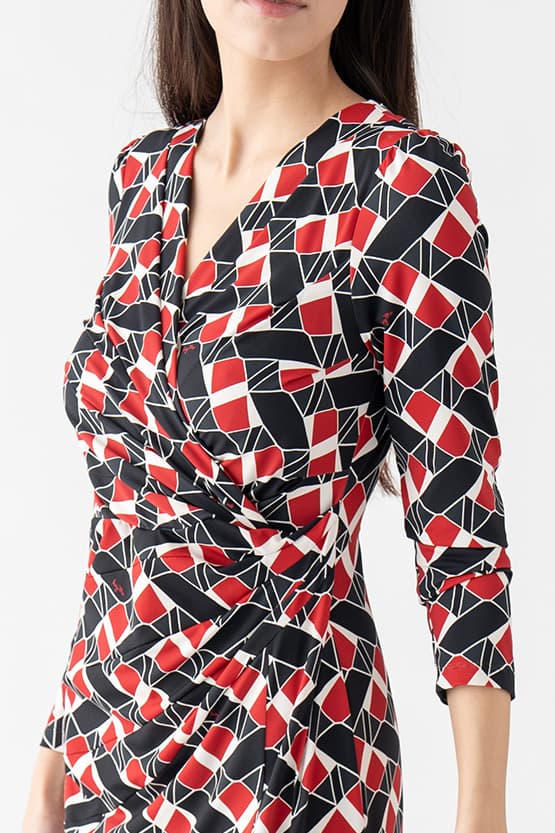 【4way】レッドキツネ ギャザーワンピース