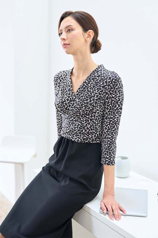 Sunny Egg x Black Docking Shell Dress